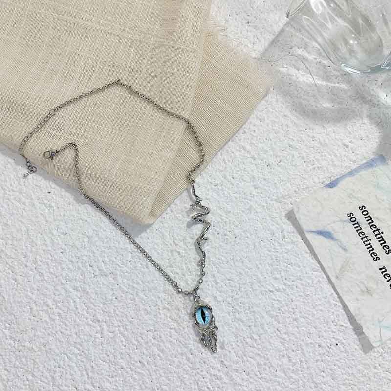 Silver Evil Eye Necklace | NueShiny