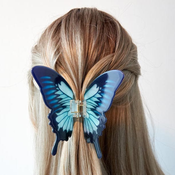 Wings of Wonder Blue Vivid Butterfly Hair Claw丨NueShiny