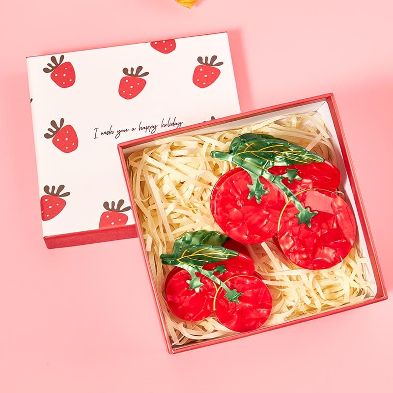 Harvest Red Melody Hair Claw 2 Pcs Gift Set | NueShiny