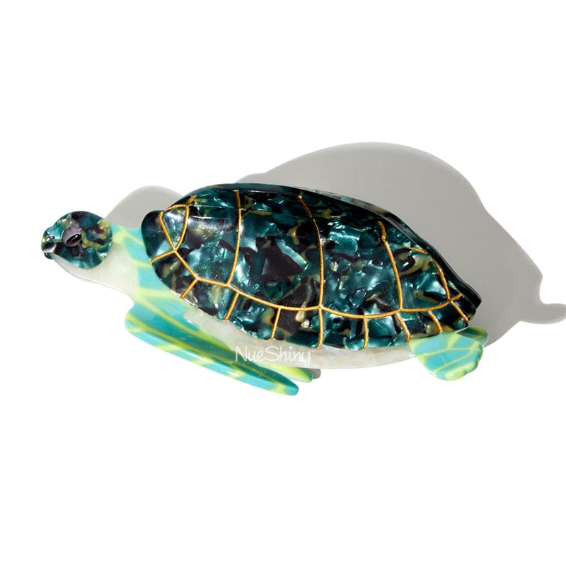 Medium Green Sea Turtle Hair Claw丨NueShiny
