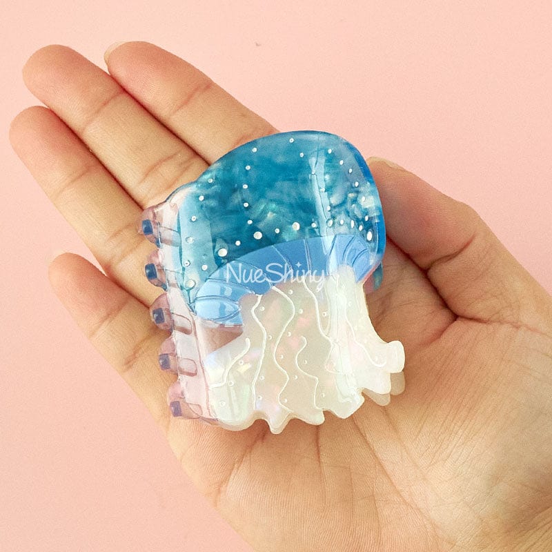 Small Blue Jellyfish Hair Claw | NueShiny