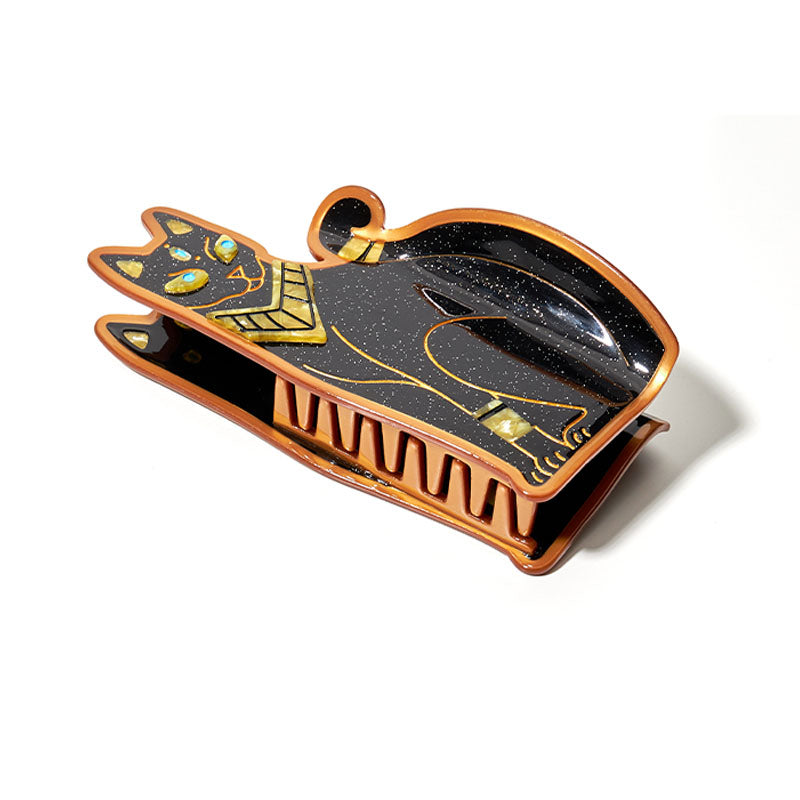 Large Bastet the Black Cat Hair Claw | NueShiny