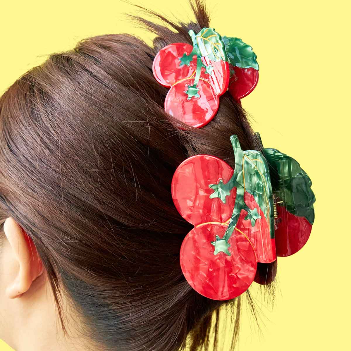 Large Cherry Tomatoes Hair Claw | NueShiny