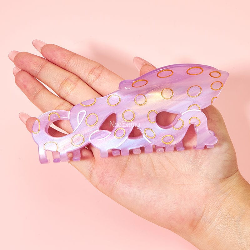 Large Pink Blue-Ringed Octopus Hair Claw | Nueshiny