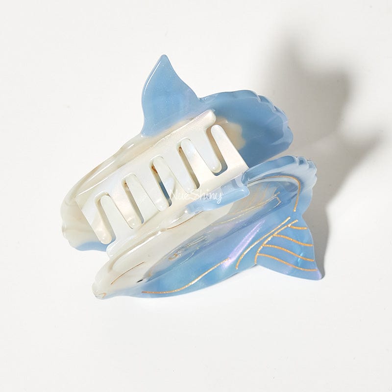 Small  Blue Mola Mola,Ocean Sunfish Hair Claw | NueShiny