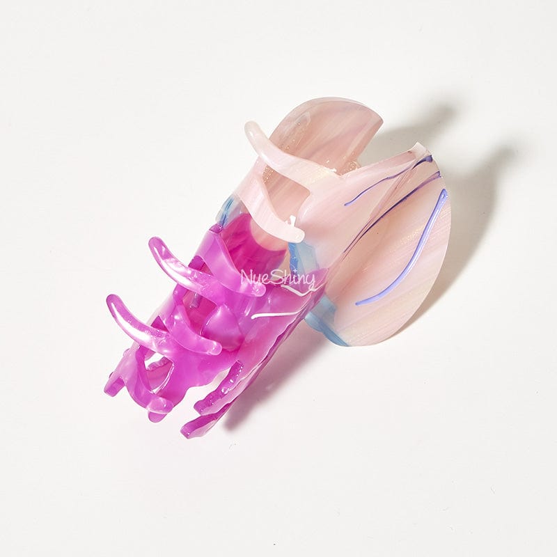 Medium Pink-Purple Small Jellyfish Hair Claw | NueShiny