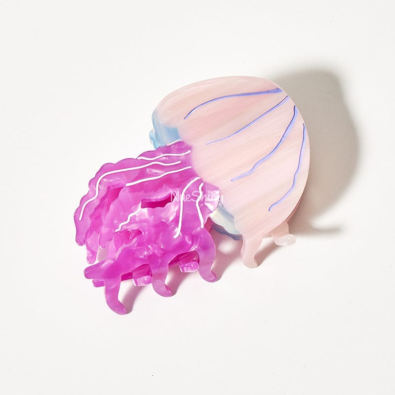 Medium Pink-Purple Small Jellyfish Hair Claw | NueShiny