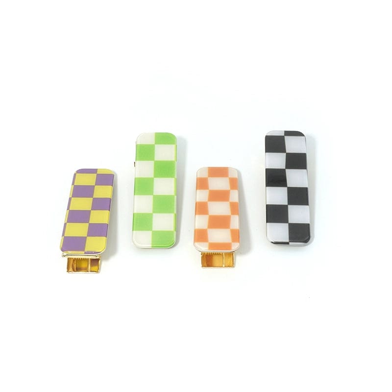 Never Land Checkered Clips 4Pcs Set