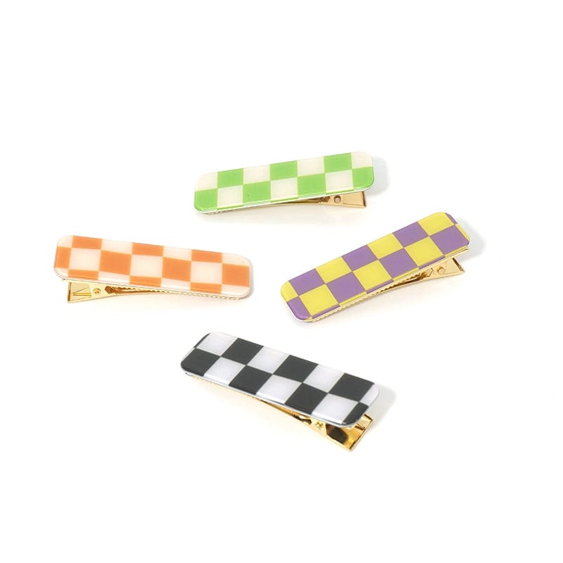 Never Land Checkered Clips 4Pcs Set