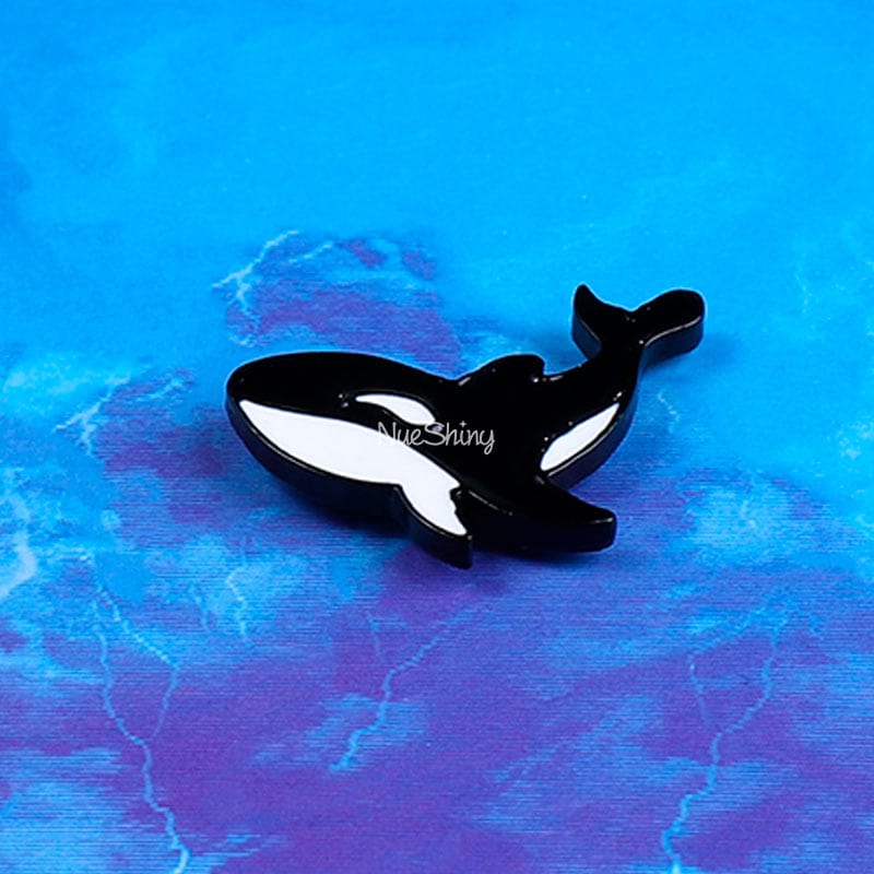 Orca Killer Whale Enamel Lapel Pin Brooch丨NueShiny