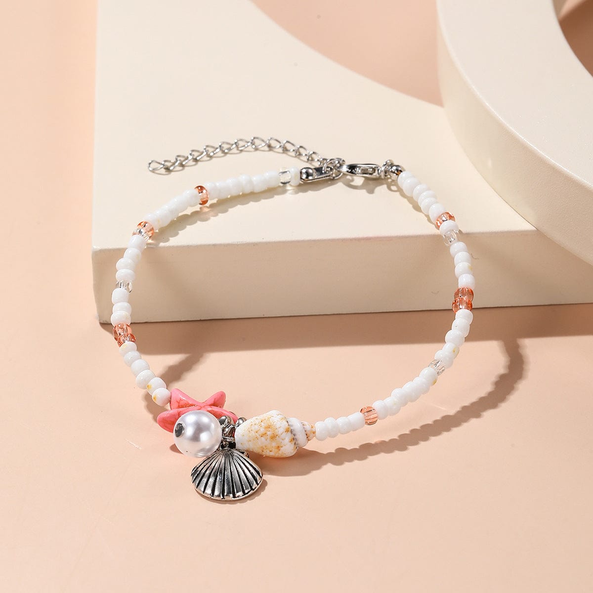 Summer Beach Shell Pearl Bracelet Anklet Necklace