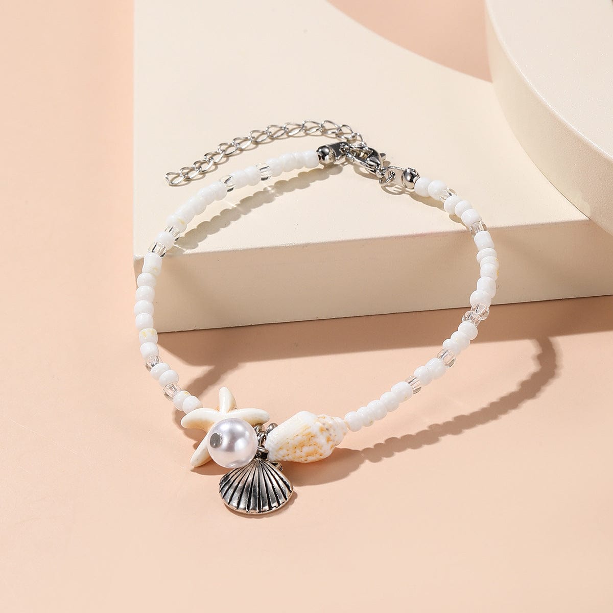 Summer Beach Shell Pearl Bracelet Anklet Necklace