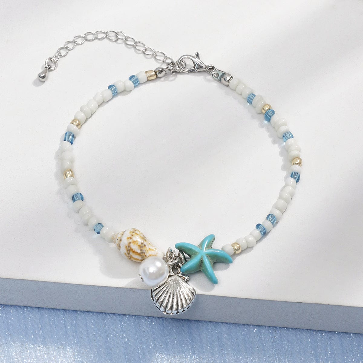 Summer Beach Shell Pearl Bracelet Anklet Necklace