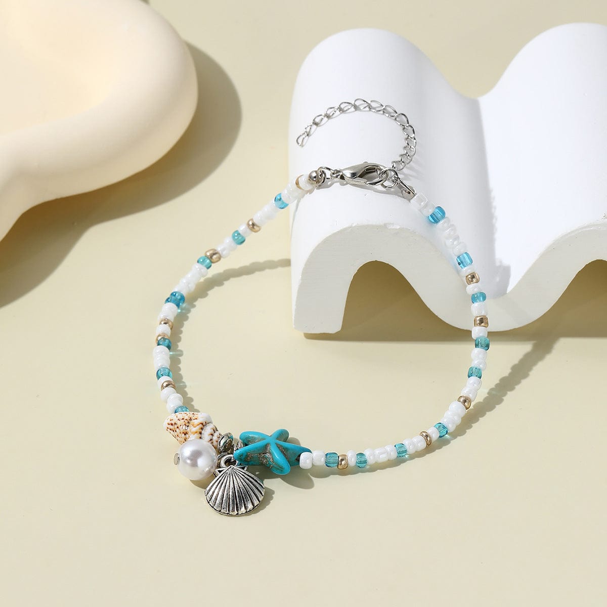 Summer Beach Shell Pearl Bracelet Anklet Necklace