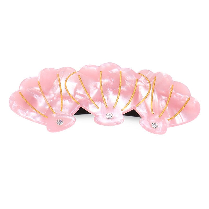 Medium Pink Seashell Hair Clip丨NueShiny