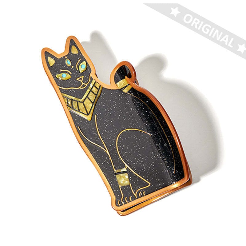 Large Bastet the Black Cat Hair Claw | NueShiny