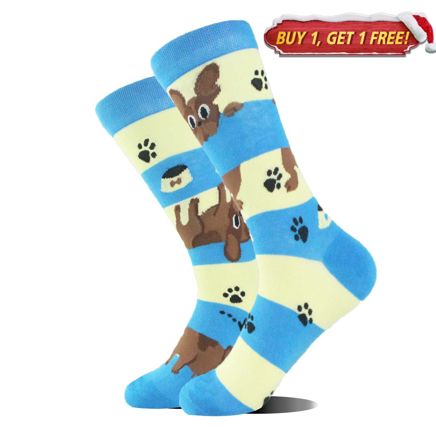 Gray Dog Mismatched Socks | Nueshiny