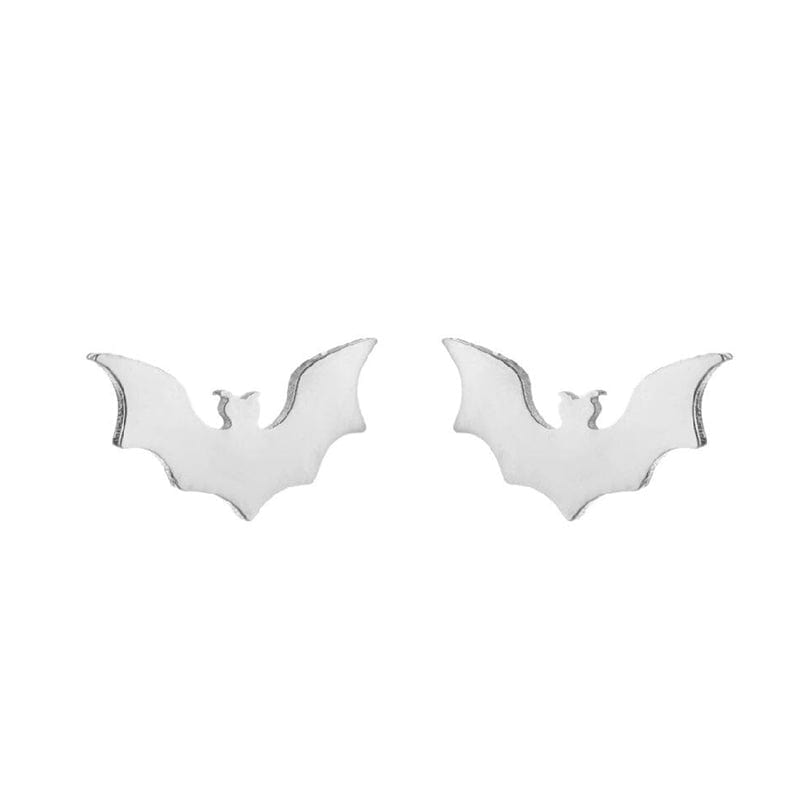 Sterling Silver Bat Earrings丨NueShiny