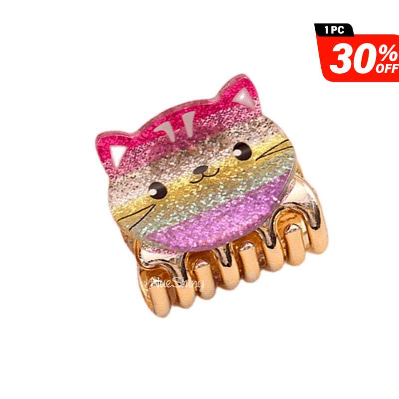 2Pcs Colorful Glittery Cute Kitten Cat Hair Claw丨NueShiny