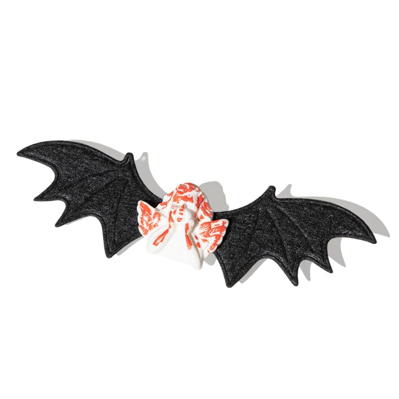 2Pcs Halloween Gothic Blood Angel Bat Wings Hair Clips丨NueShiny