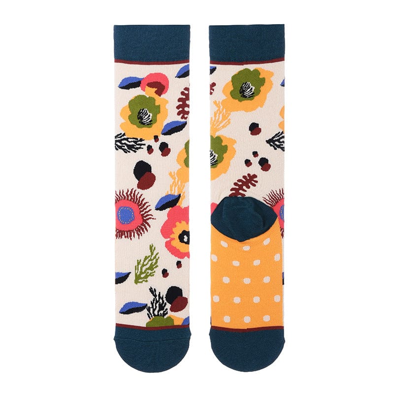 Colorful Flower A Socks | Nueshiny