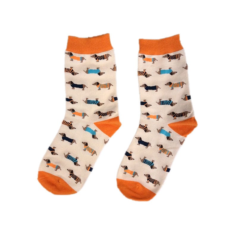 Dachshund Orange Socks丨NueShiny