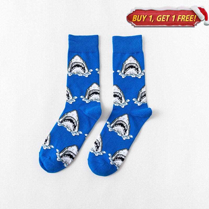 Blue Shark Socks丨NueShiny