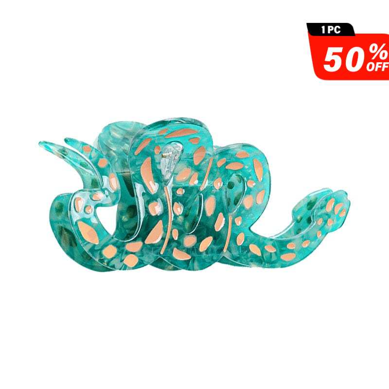 Medium  Cartoon Cute Green Snake Hair Claw | NueShiny