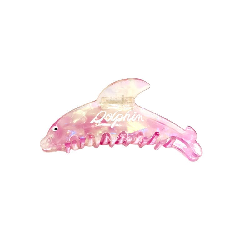 Quick-witted Pink Dolphin Ocean Series Hair Claw丨NueShiny