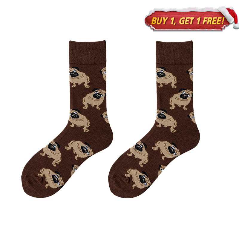 Shar Pei Brown Socks