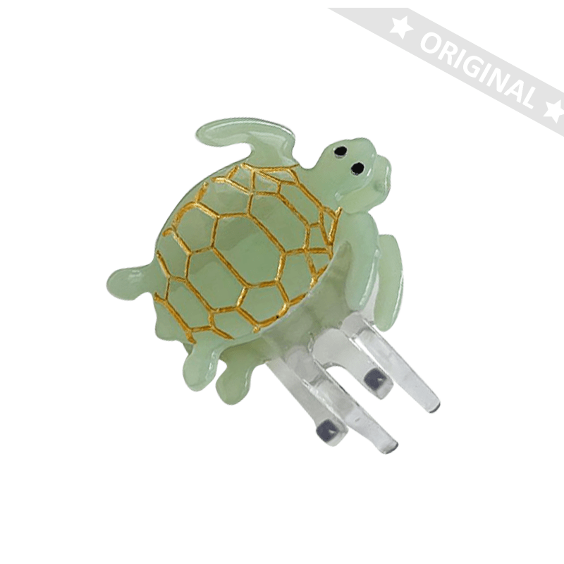 Small Green Turtle Hair Clip | NueShiny