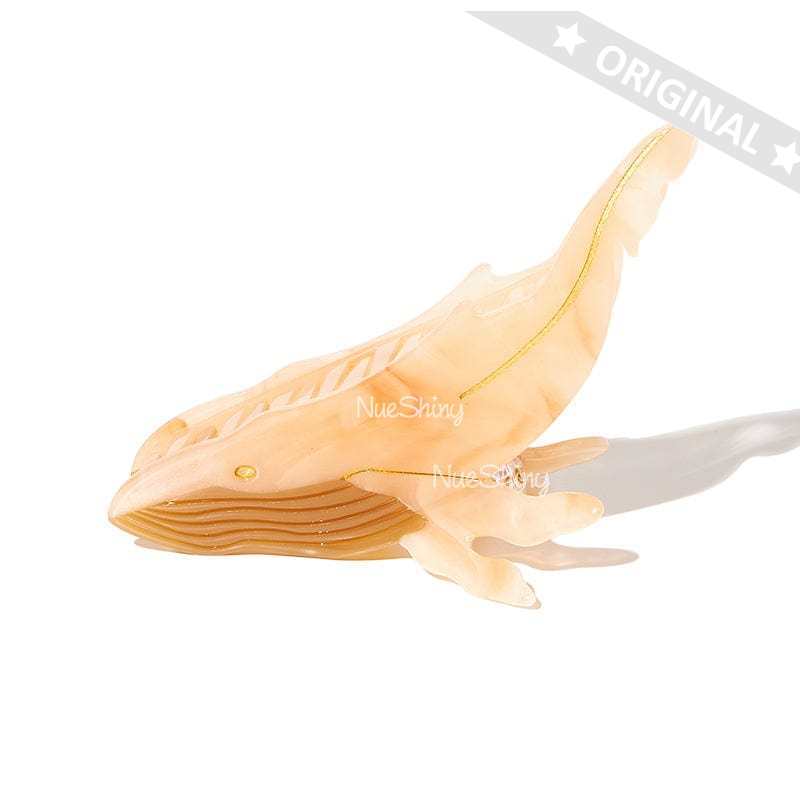 New Unique Beige Whale Fashionable Hair Claw丨NueShiny