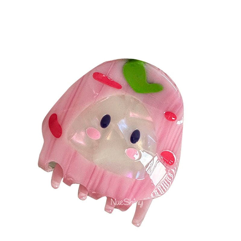 Cute Pink Strawberry Hair Claw丨NueShiny