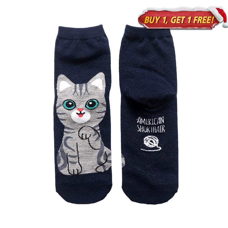 Meow Magic Black Socks | NueShiny