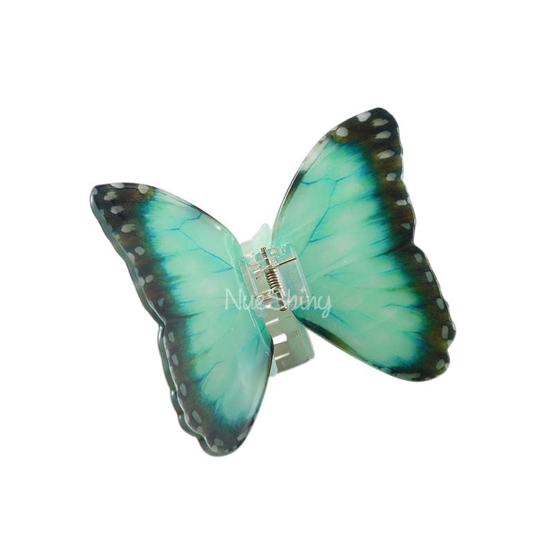 Wings of Wonder Cyan Vivid Butterfly Hair Claw丨NueShiny