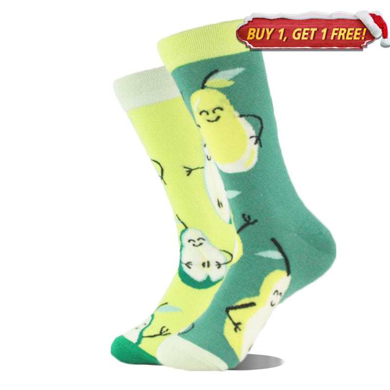 Pear Mismatched Socks | Nueshiny