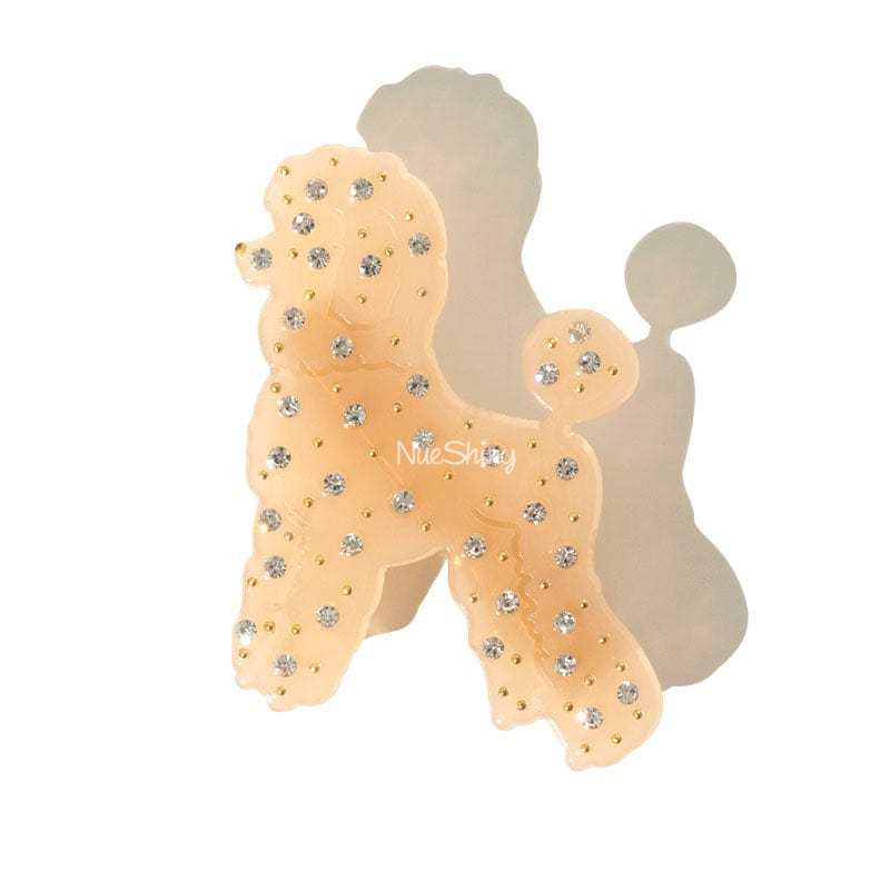 Diamond Poodle Dog Hair Clip丨NueShiny