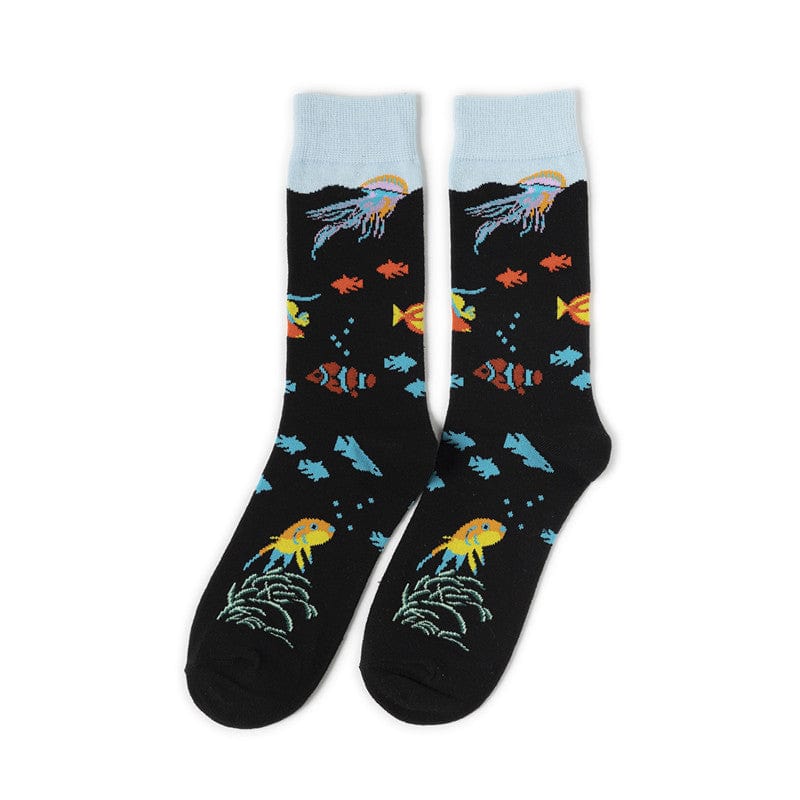 Ocean Animal Pattern Socks | Nueshiny