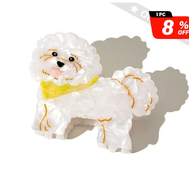 Cute Bichon Frise Dog Hair Claw丨NueShiny