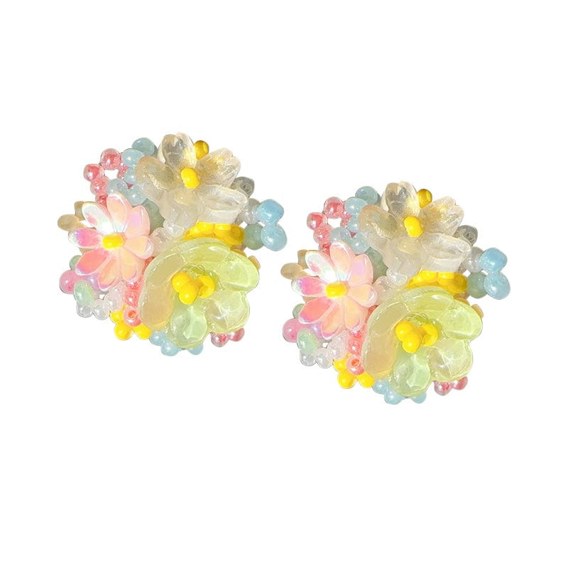 Sweet Flower Earrings Mixed Pink | Nueshiny