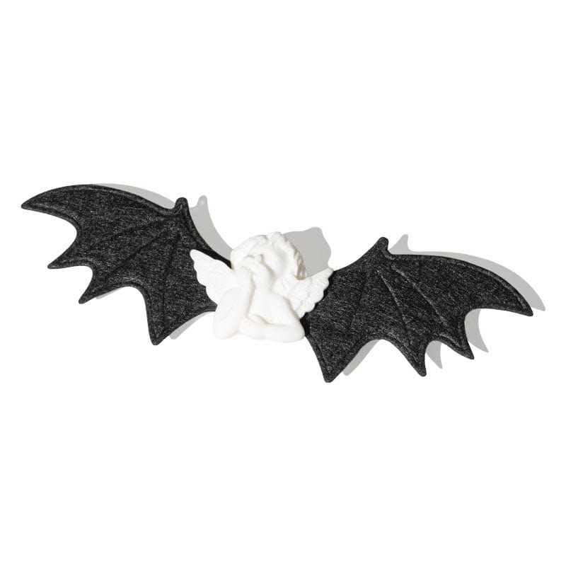 2Pcs Halloween Gothic Angel Hand under the Chin Bat Wings Hair Clips丨NueShiny