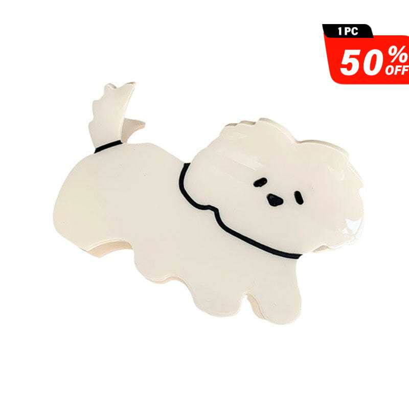 Adorable Cartoon Teddy Dog Hair Claw Clips丨NueShiny