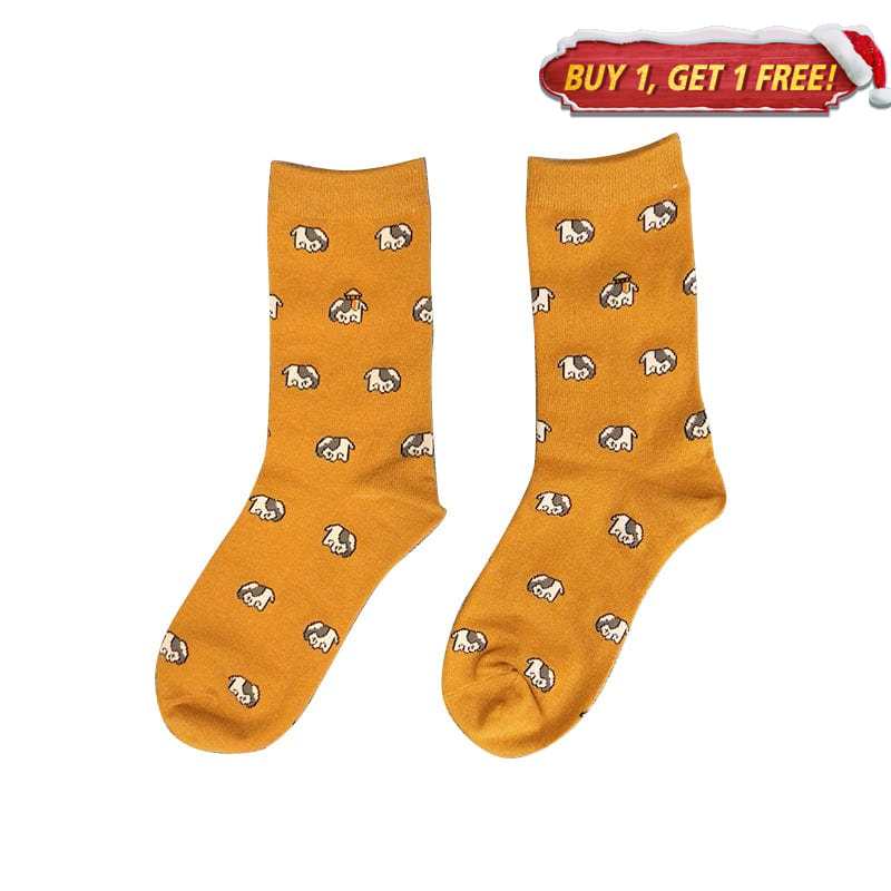 Dachshund Tangerine Socks