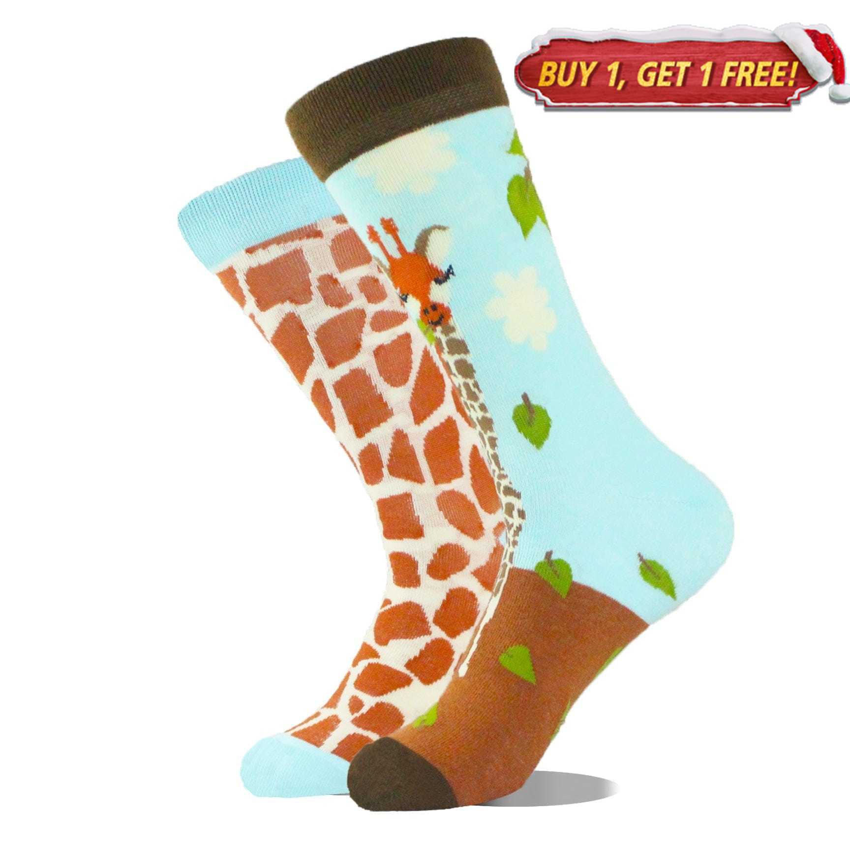 Giraffe Mismatched Socks | Nueshiny