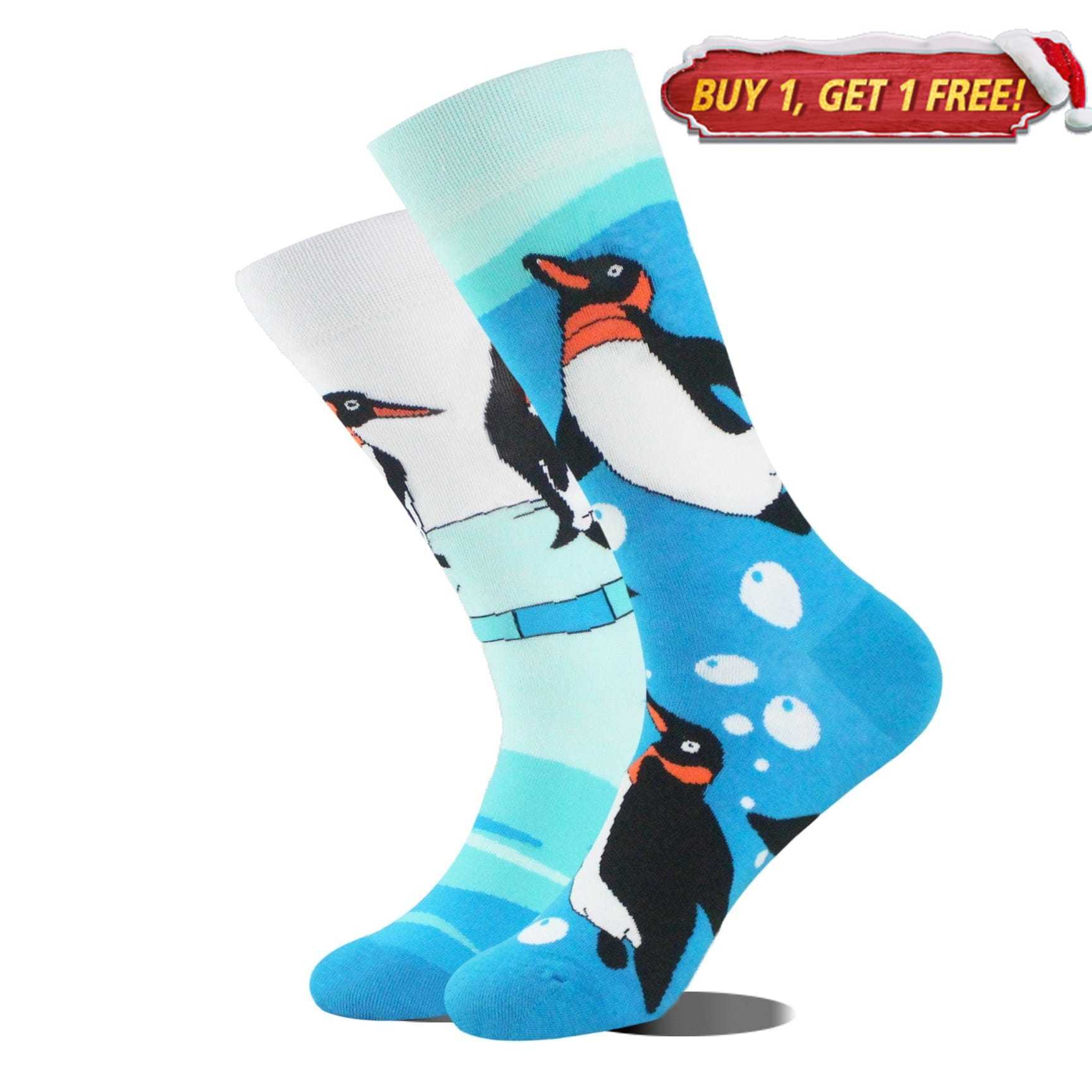 Penguin Mismatched Socks | Nueshiny