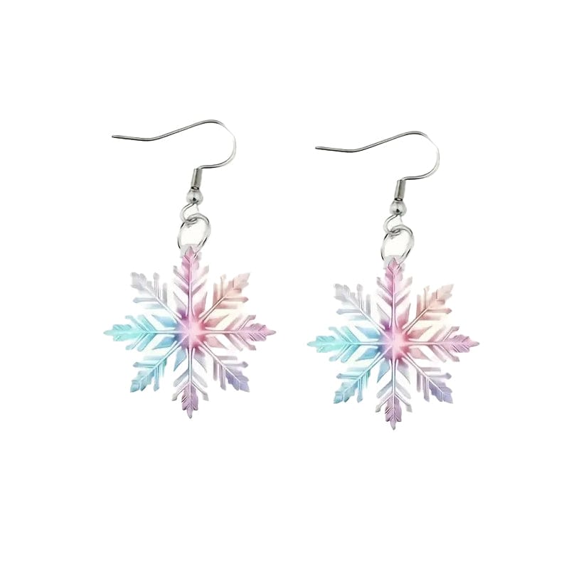 Gradient Icy Flower Earrings | NueShiny