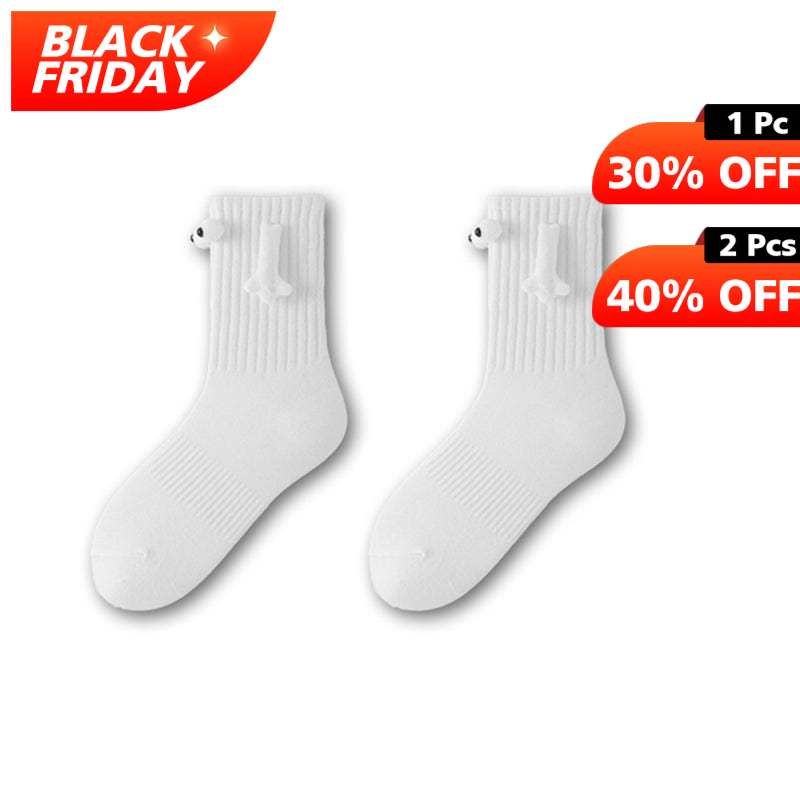 Cute White Couple Socks丨NueShiny