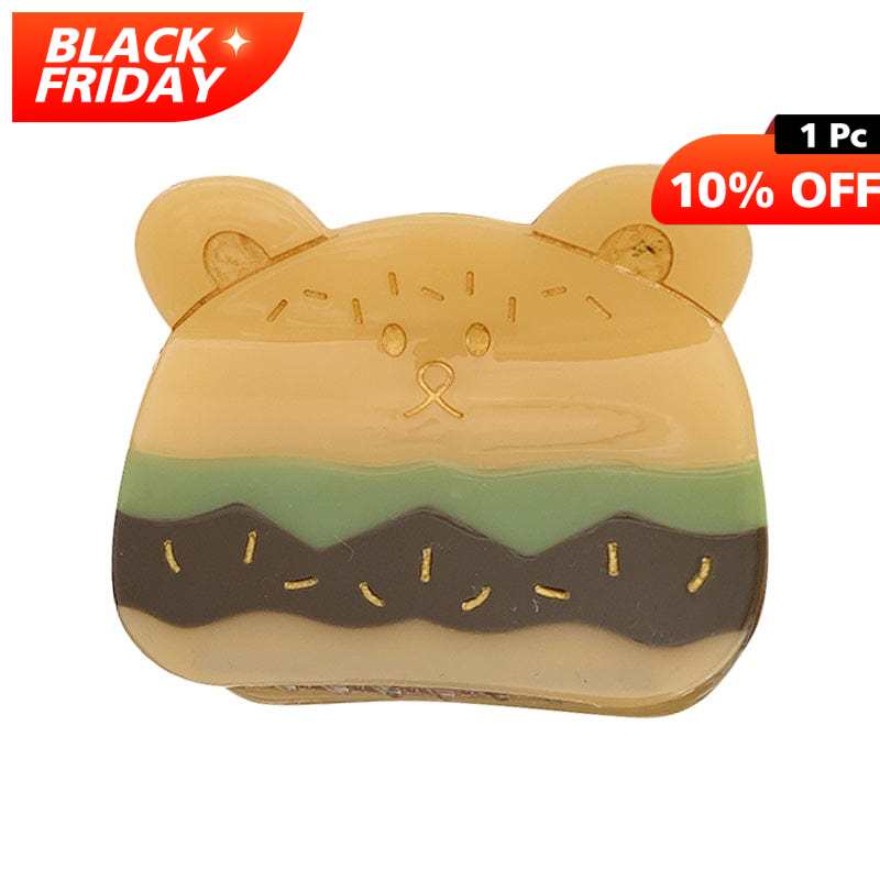 Medium Yellow Hamburger Cartoon Mouse Hair Claw | NueShiny