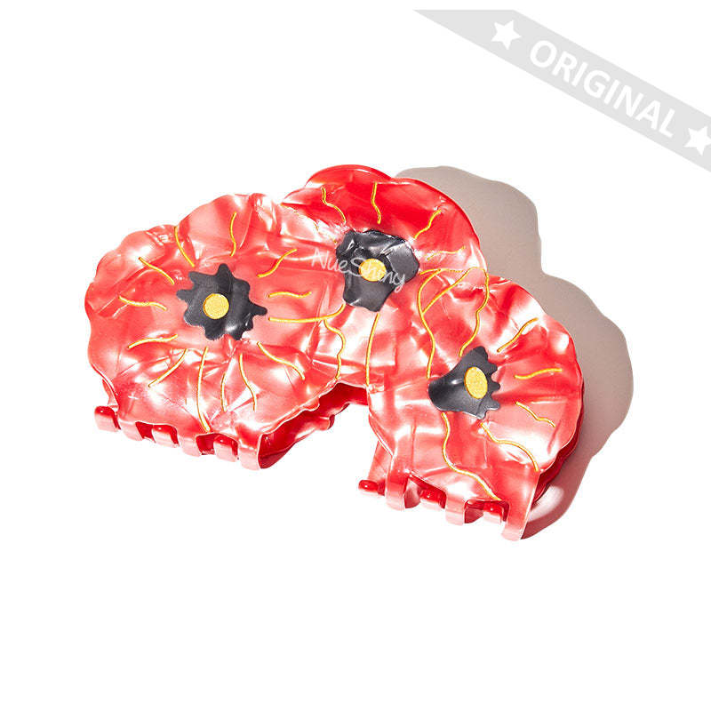 Large Poppies Hair Claw | NueShiny