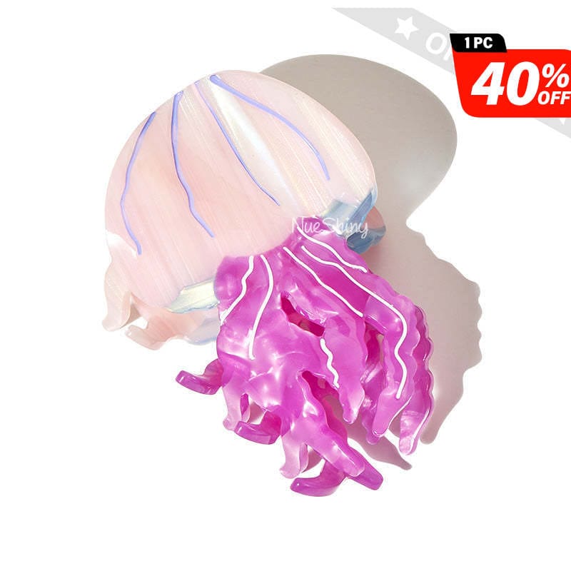 Pre-Sale Middle Pink-Purple Small Jellyfish Hair Claw | NueShiny